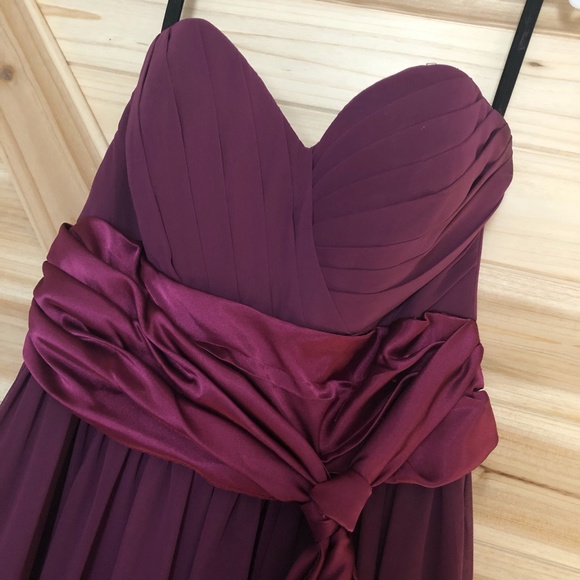 Liz Fields Floor Length Formal Dress Size 2 Berry - Picture 5 of 16